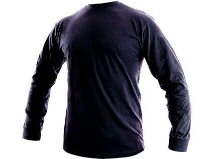 T-shirt CXS PETR, długi rękaw, granatowy, rozmiar XL