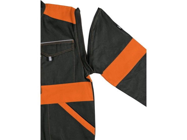 Bluzka CXS LUXY EDA, męska, czarno-pomarańczowa, rozmiar 56