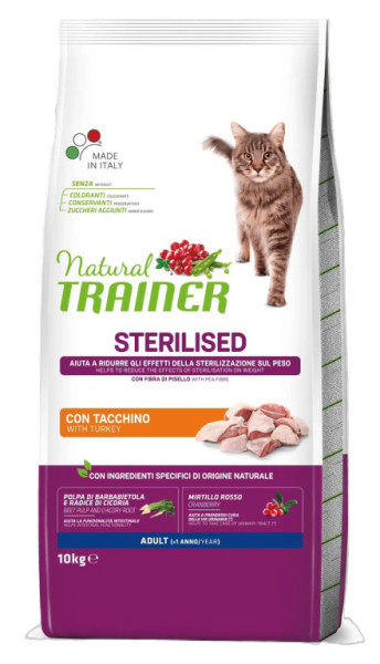 Trainer Natural Cat Sterylizowane surowe mięso 10 kg