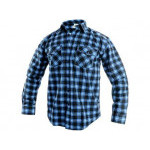 Koszulka CXS TOM, długi rękaw, męska, kolor niebiesko-czarny, rozmiar 41/42