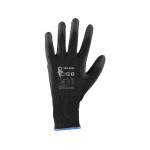 Rękawiczki CXS BRITA BLACK, zanurzone w poliuretanie, rozmiar 05