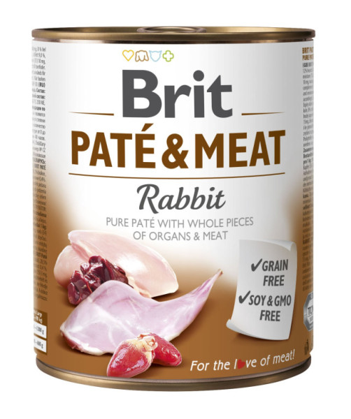 Pasztet Brit & Mięso Królik w puszce 800 g