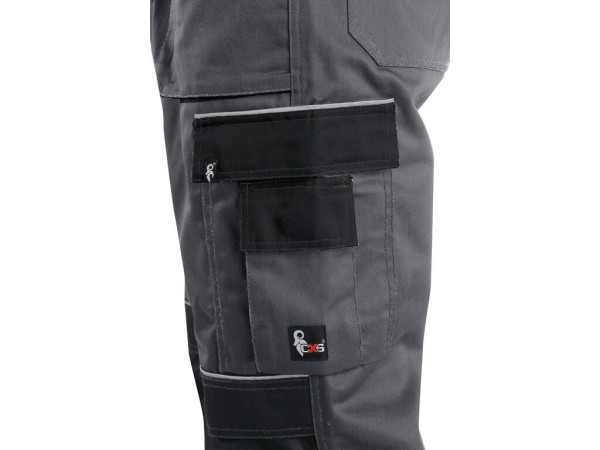 Spodnie CXS ORION TEODOR, męskie, szaro-czarne, rozmiar 52
