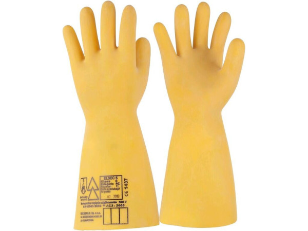 Rękawice ELECTROSOFT (ELSEC2,5) 500 V, dielektryczne, rozmiar 11