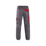 Spodnie CXS LUXY JOSEF, męskie, szaro-czerwone, rozmiar 62