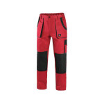 Spodnie CXS LUXY JOSEF, męskie, czerwono-czarne, rozmiar 64