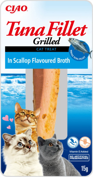 Inaba Filet z tuńczyka dla kotów - Przegrzebki 15g