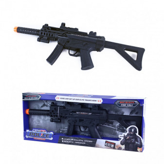 Duży pistolet/pistolet maszynowy z dźwiękiem, światłem i wibracjami