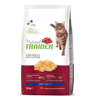 TRAINER Natural Cat Adult kurczak 1,5 kg