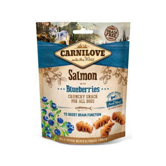 Carnilove Dog Crunchy Snack Łosoś, Jagody, Mięso 200g