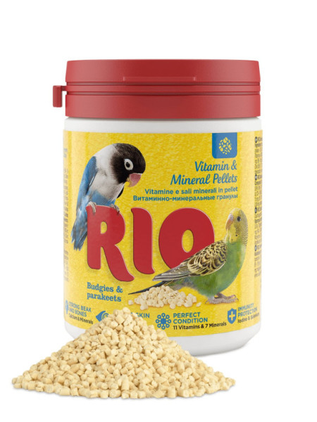RIO granulat witaminowo-mineralny dla papug i papug średnich 120g