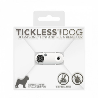 Elektroniczny odstraszacz Tickless Mini Dog - biały