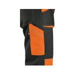 Spodnie CXS LUXY JOSEF, męskie, czarno-pomarańczowe, rozmiar 50