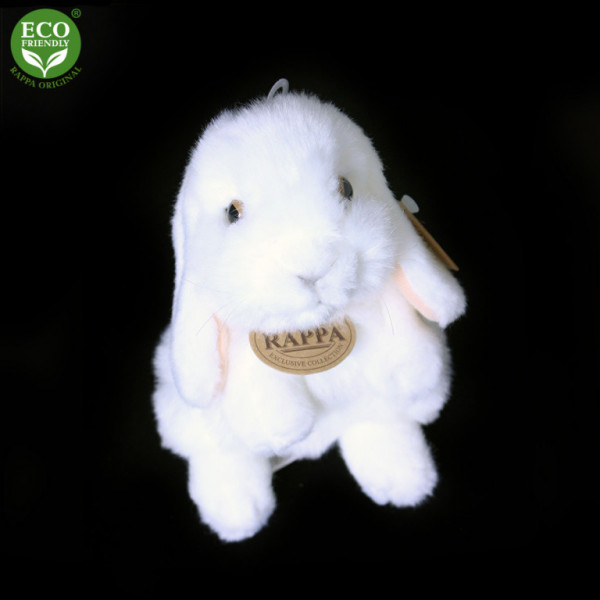 Pluszowy biały króliczek stojący 18 cm EKOLOGICZNY