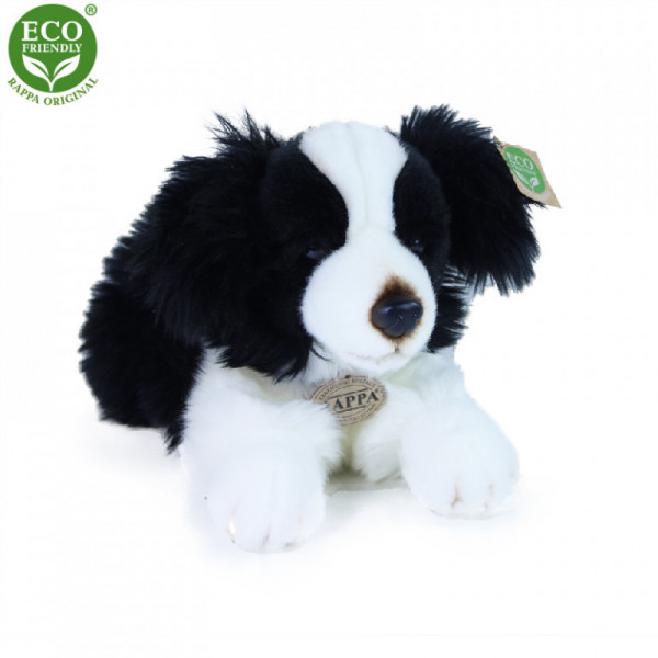 Pluszowy border collie leżący 30 cm EKOLOGICZNY