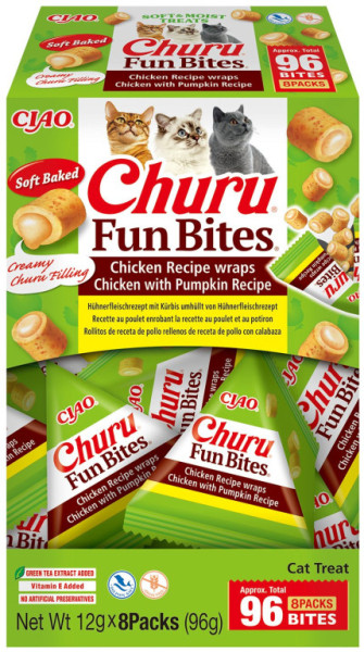 Cat Churu Fun Bites - Przepis na kurczaka Wraps Kurczak z dynią Przepis 8x12g