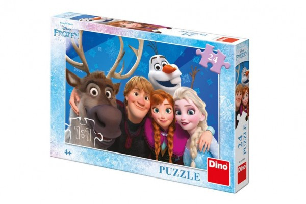 Puzzle Lodowe Królestwo/Frozen Selfie 24 sztuki 26x18cm w pudełku 27,5x19x4cm