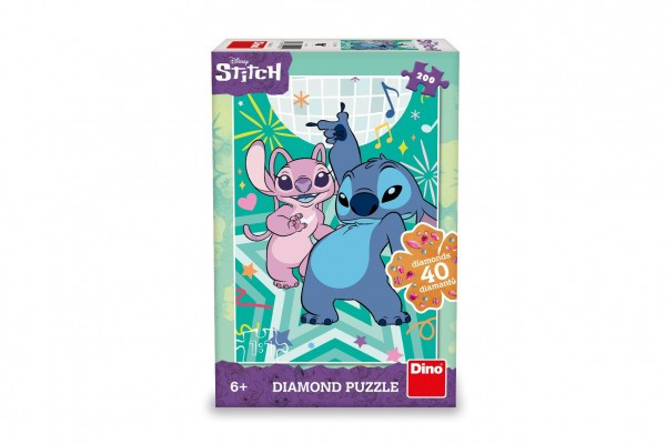 Puzzle Stitch Diamond 33x47cm + klej + cyrkonie 200 elementów w pudełku 20x30x6cm