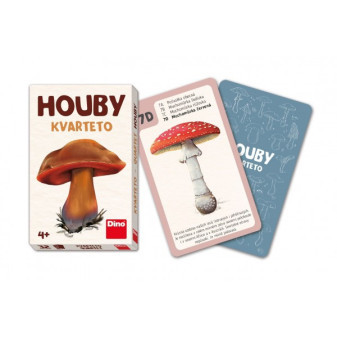 Gra planszowa Quartet Mushroom 32 karty w kartonowym pudełku 7x11x1cm