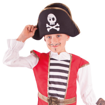 Kostium pirata dla dzieci z kapeluszem (S) e-opakowanie