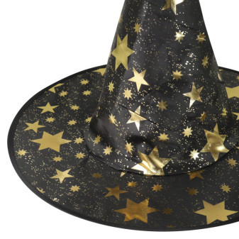 Czarna czapka czarownicy dla dzieci