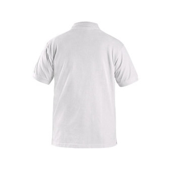 Koszulka polo CXS MICHAEL, krótki rękaw, biała