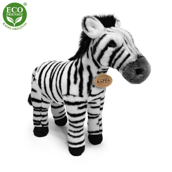 Pluszowa zebra stojąca 30 cm EKOLOGICZNA