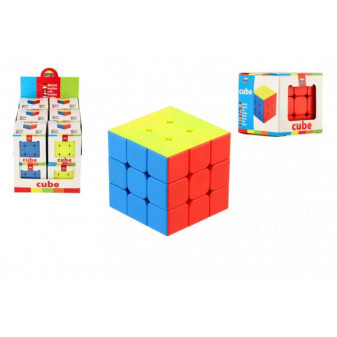 Kostka puzzli 3x3x3 plastik 5,5x5,5x5,5cm w pudełku 12 szt w pudełku