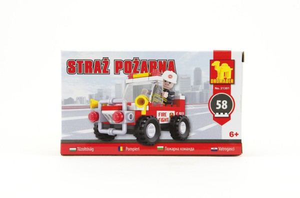 Zestaw konstrukcyjny Dromader Fire Truck 21201 16,5x9,5x4,5cm