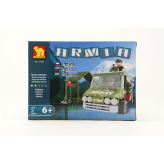 Zestaw konstrukcyjny Dromader Soldiers Car 22407 25,5x18,5x4,5cm