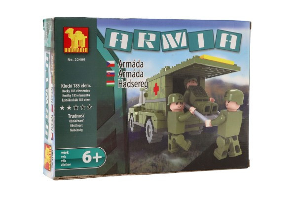 Zestaw konstrukcyjny Dromader Soldiers Car 22409 22x15x4,5 cm