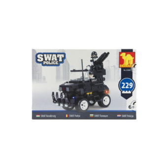 Zestaw Dromader SWAT Radiowóz 229 szt. plastik w pudełku 32x21,5x5cm