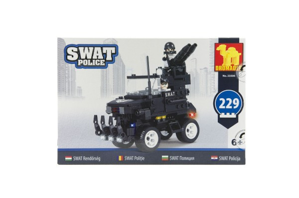 Zestaw Dromader SWAT Radiowóz 229 szt. plastik w pudełku 32x21,5x5cm