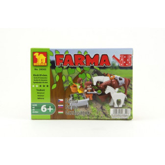 Zestaw budowlany Dromader Farma 28302 89 szt. w pudełku 18,5x13x4,5cm