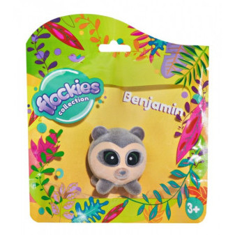 Animal Flockies Miś Benjamin 4cm czip w woreczku