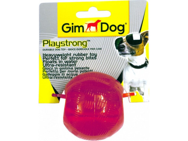 Zabawka Gimborn Playstrong wykonana z utwardzanej gumy kulka 6 cm