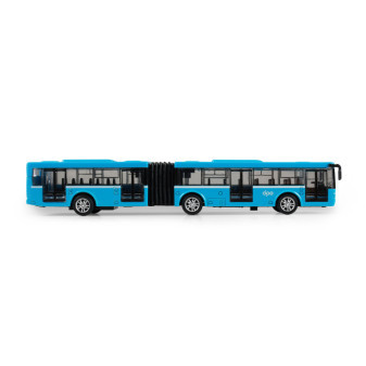 Metalowy autobus przegubowy DPO Ostrava niebieski 18 cm