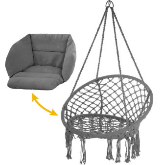 Fotel wiszący Aga MR4510 Ciemnoszary