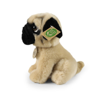 Pluszowy piesek mops 18 cm EKOLOGICZNY