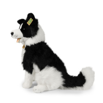 Pluszowy pies border collie siedzący 40 cm EKOLOGICZNY