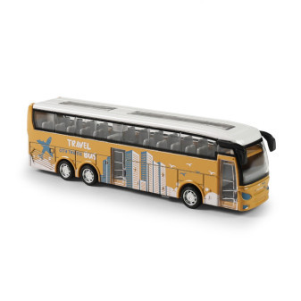 Metalowy autobus dalekobieżny