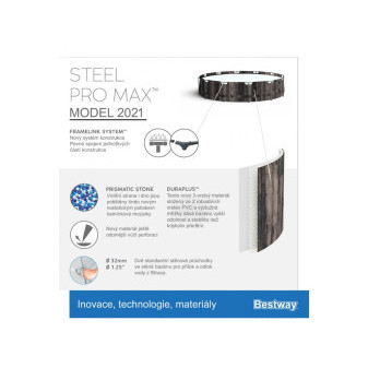 Bestway Steel Pro Max Wood 3,66 x 1 m 5614X + Akcesoria