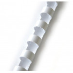 Grzbiety plastikowe - 16 mm, białe, 100 szt. 609.003