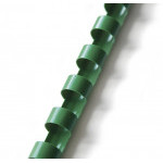 Grzbiet plastikowy 6mm zielony 100 szt