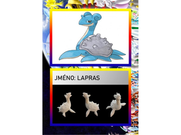 Figurka Pokemona 3D: karta gracza Lapras