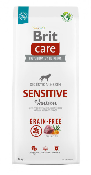 Brit Care Dog Sensitive bezzbożowa - dziczyzna i ziemniak, 12kg