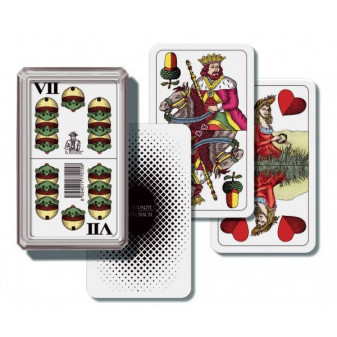 Dwugłowe karty do gier planszowych Maria w plastikowym pudełku 6,5x10,5x2cm