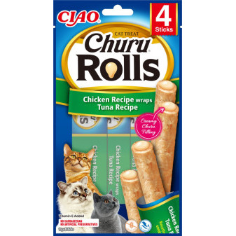 Churu Cat Rolls - kurczak, tuńczyk 40g