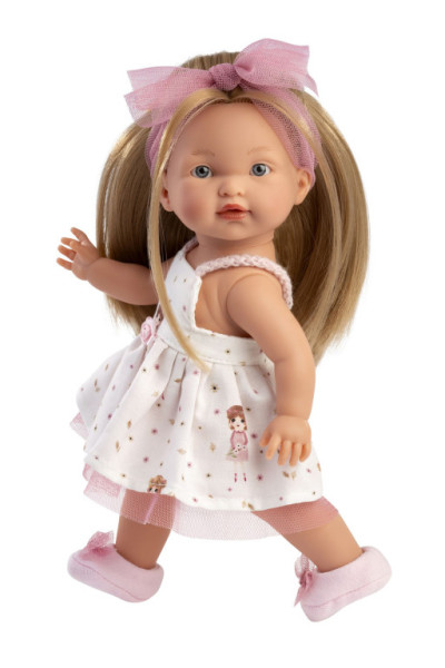 Llorens 28038 VALERIA - realistyczna lalka z pełnym winylowym ciałem - 28 cm