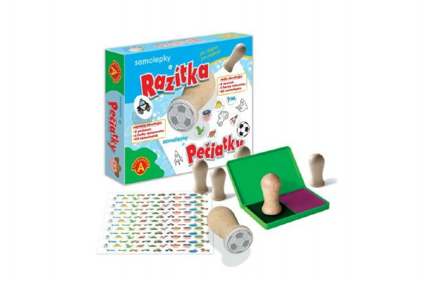 Znaczki 6szt. naklejki 135szt. dla chłopców w pudełku 24,5x20,5x5cm
